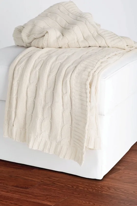 Classic Cable Knit Stitch Throw Blanket-Kirkland's Home Cheap