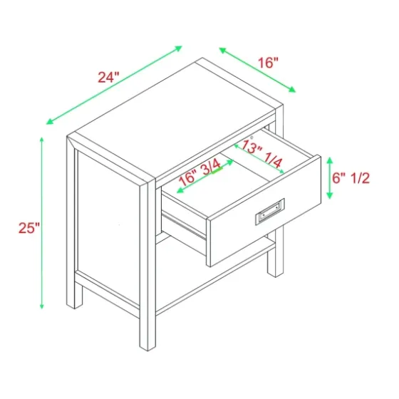 Classic 1-Drawer Nightstand-Kirkland's Home Cheap