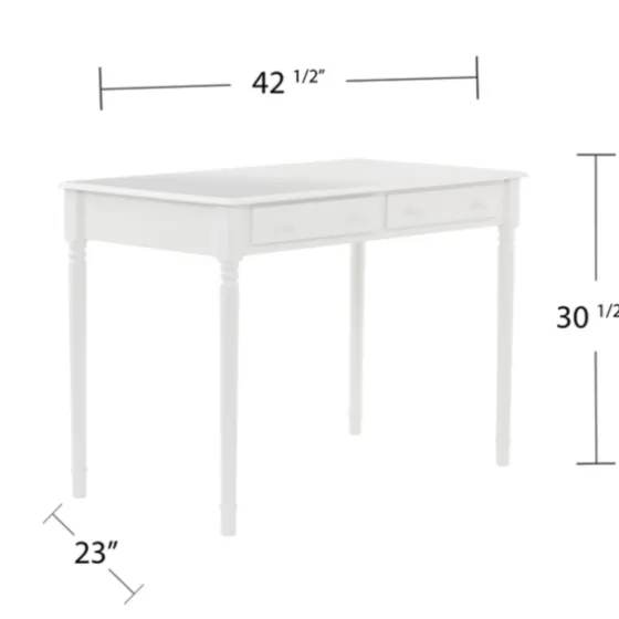 Classic 2-Drawer Wood Desk-Kirkland's Home Shop
