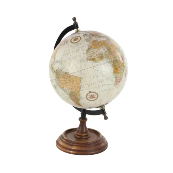 Classic Ivory Mango Wood Base Globe-Kirkland's Home Flash Sale