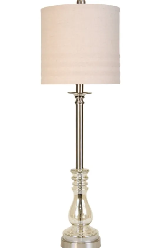 Classic Silver With Clear Base Buffet Lamp-Kirkland's Home Hot