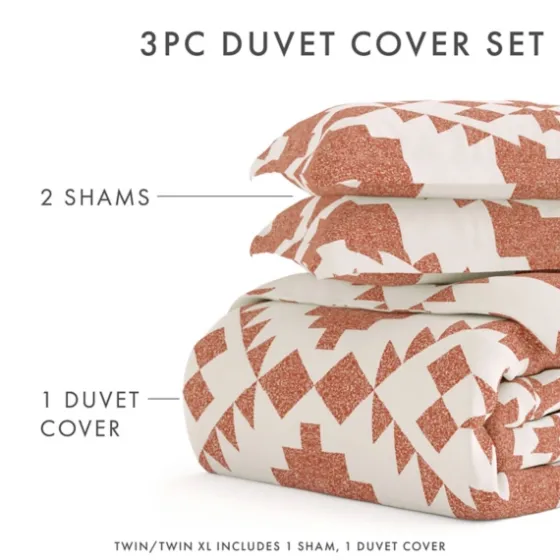 Clay Adobe Diamond 2-Pc. Twin Duvet Cover Set-Kirkland's Home Shop