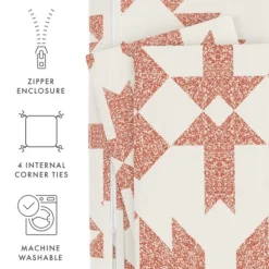 Clay Adobe Diamond 2-Pc. Twin Duvet Cover Set-Kirkland's Home Shop