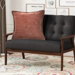 Clay Stitched Flange Velvet Throw Pillow-Kirkland's Home Sale