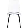 Clear And Black Modern Dining Chairs, Set Of 2-Kirkland's Home Flash Sale