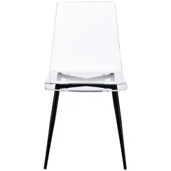 Clear And Black Modern Dining Chairs, Set Of 2-Kirkland's Home Flash Sale