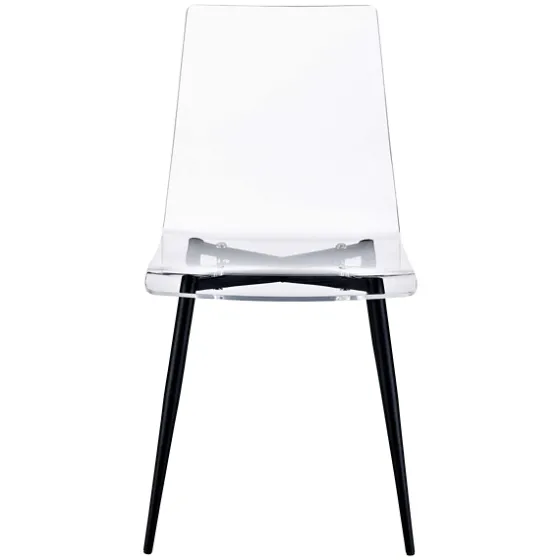 Clear And Black Modern Dining Chairs, Set Of 2-Kirkland's Home Flash Sale