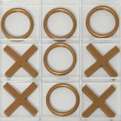 Clear And Gold Tic Tac Toe Board-Kirkland's Home New