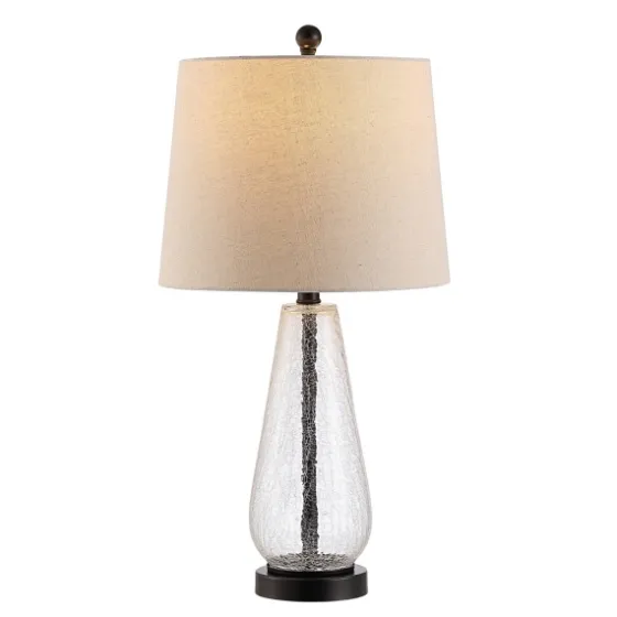 Clear Crackle Glass Bronze Center Table Lamp-Kirkland's Home Best Sale