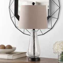 Clear Crackle Glass Bronze Center Table Lamp-Kirkland's Home Best Sale