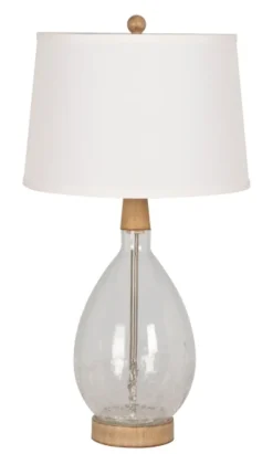 Clear Crackled Glass Table Lamps, Set Of 2-Kirkland's Home Online