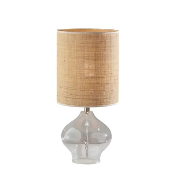 Clear Glass And Rat Shade Table Lamp, 23 In.-Kirkland's Home Discount
