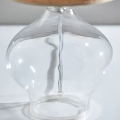 Clear Glass And Rat Shade Table Lamp, 23 In.-Kirkland's Home Discount
