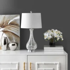 Clear Glass And Silver Metal Base Table Lamp-Kirkland's Home Best