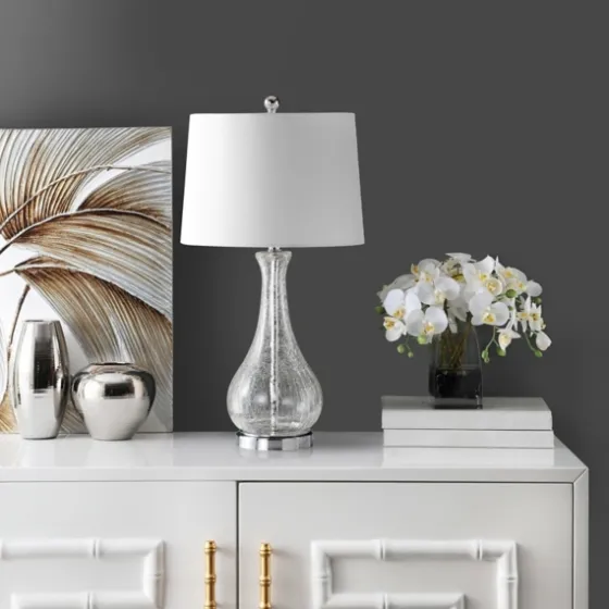 Clear Glass And Silver Metal Base Table Lamp-Kirkland's Home Best