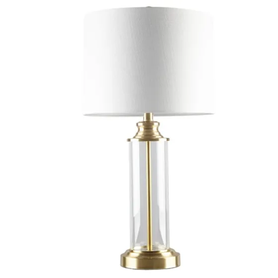 Clear Glass Base Gold Table Lamps, Set Of 2-Kirkland's Home Hot