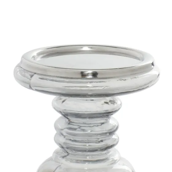 Clear Glass Column Candle Holders, Set Of 2-Kirkland's Home Store