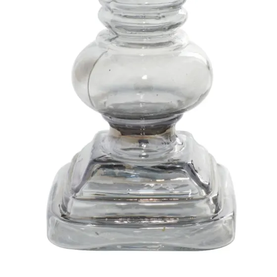 Clear Glass Column Candle Holders, Set Of 2-Kirkland's Home Store