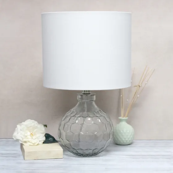 Clear Glass Honeycomb Table Lamp-Kirkland's Home Clearance