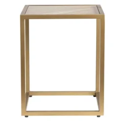 Clear Glass Top Metal Base Accent Table-Kirkland's Home Clearance