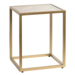 Clear Glass Top Metal Base Accent Table-Kirkland's Home Clearance