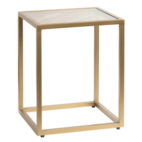 Clear Glass Top Metal Base Accent Table-Kirkland's Home Clearance