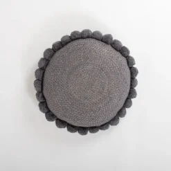 Cleo Jute Pom Pom Pillow-Kirkland's Home Shop