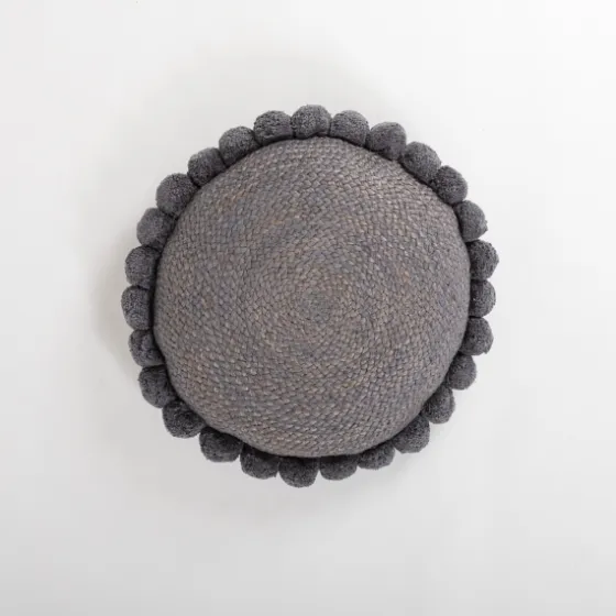 Cleo Jute Pom Pom Pillow-Kirkland's Home Shop