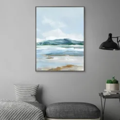 Coastal Mountains I Framed Canvas Art Print-Kirkland's Home Flash Sale