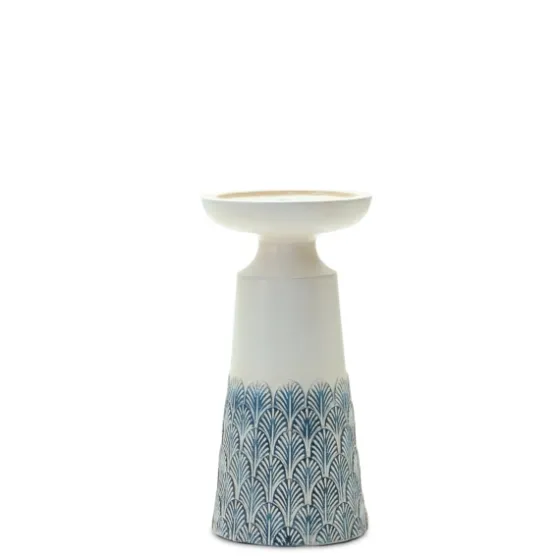 Coastal Scalloped Candle Holders, Set Of 2-Kirkland's Home Cheap