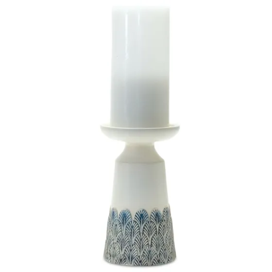 Coastal Scalloped Candle Holders, Set Of 2-Kirkland's Home Cheap