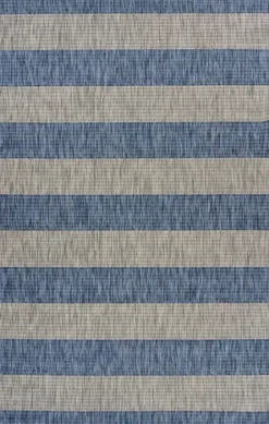 Coastal Stripes Outdoor Area Rug, 7X9-Kirkland's Home New