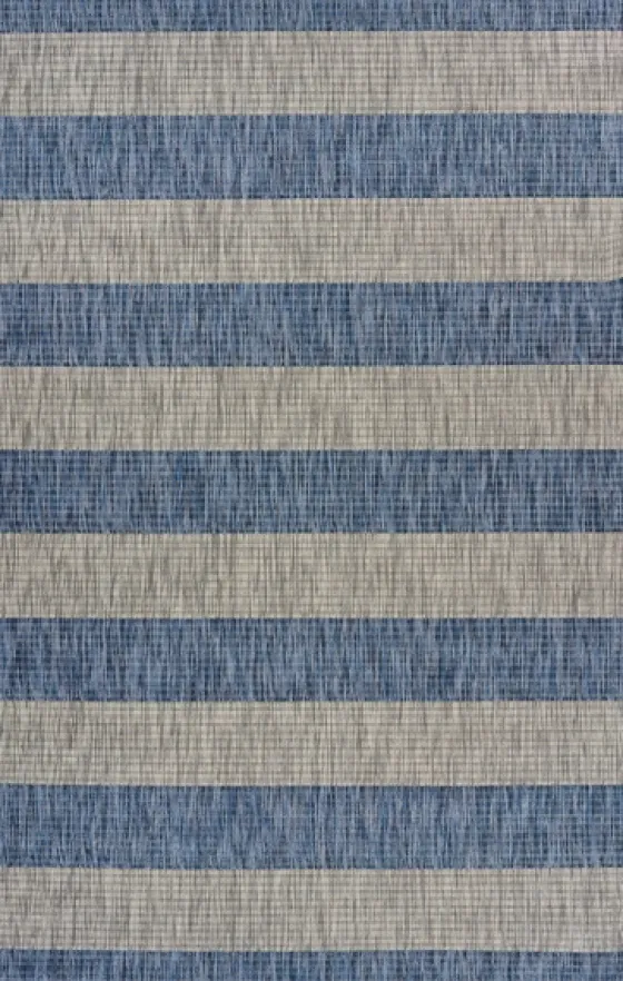 Coastal Stripes Outdoor Area Rug, 7X9-Kirkland's Home New