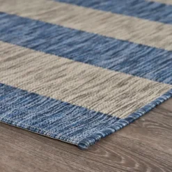 Coastal Stripes Outdoor Area Rug, 7X9-Kirkland's Home New