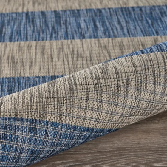 Coastal Stripes Outdoor Area Rug, 7X9-Kirkland's Home New