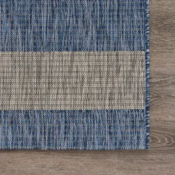 Coastal Stripes Outdoor Area Rug, 7X9-Kirkland's Home New