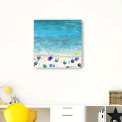 Cobalt Aerial Beach Canvas Art Print-Kirkland's Home Cheap