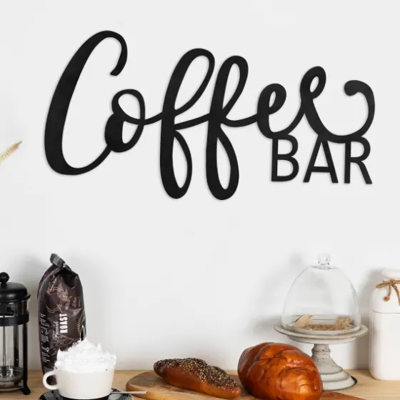 Coffee Bar Script Wall Plaque-Kirkland's Home Sale