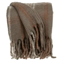 Coffee Hand Loomed Throw With Tassels-Kirkland's Home Hot