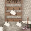 Coffee Metal And Wood Plank Wall Hooks-Kirkland's Home Online