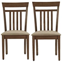 Coffee Wooden Dining Chairs, Set Of 2-Kirkland's Home Outlet