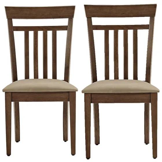 Coffee Wooden Dining Chairs, Set Of 2-Kirkland's Home Outlet
