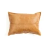 Cognac Faux Leather Lumbar Pillow-Kirkland's Home Discount