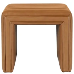 Cognac Leather Arch Ottoman-Kirkland's Home Hot