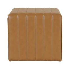 Cognac Leather Arch Ottoman-Kirkland's Home Hot