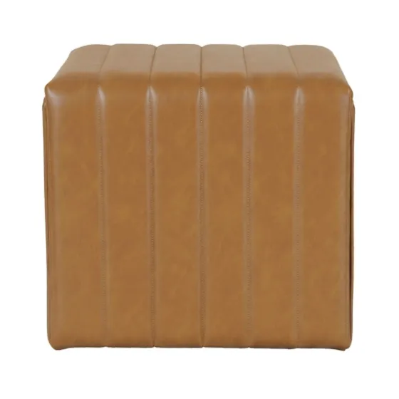 Cognac Leather Arch Ottoman-Kirkland's Home Hot