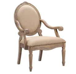 Coley Beige Linen Armchair-Kirkland's Home New