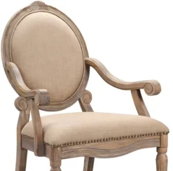 Coley Beige Linen Armchair-Kirkland's Home New