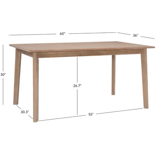 Colleen Natural Midcentury Dining Table-Kirkland's Home Online
