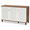 Collier Two-Tone 3-Door Shoe Storage Cabinet-Kirkland's Home Shop